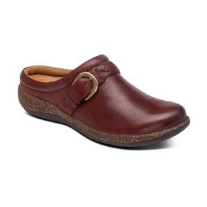 Aetrex Leather clog - burgundy brown - new in box - size 8-1/2